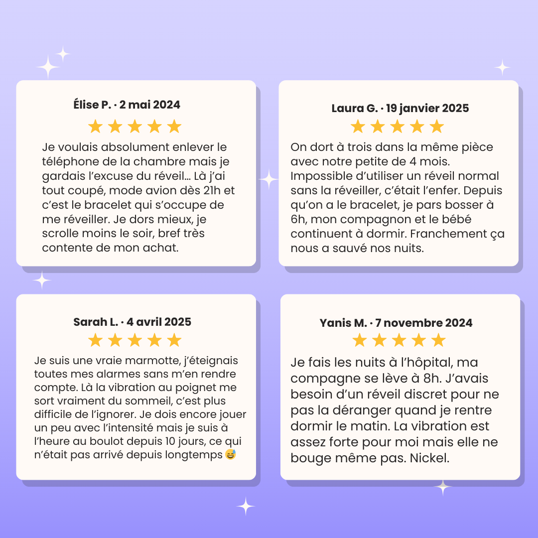 Bracelet réveil vibrant Silensia